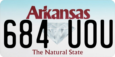 AR license plate 684UOU