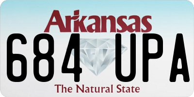 AR license plate 684UPA