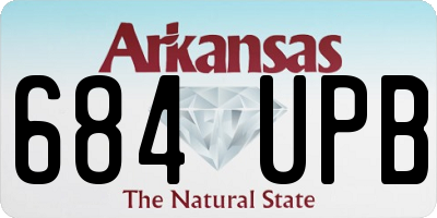 AR license plate 684UPB