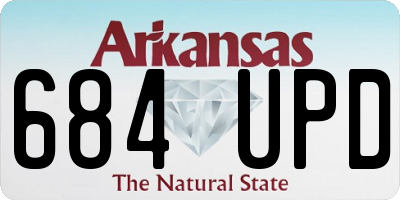 AR license plate 684UPD