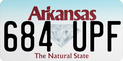 AR license plate 684UPF