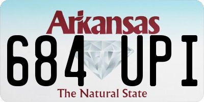 AR license plate 684UPI