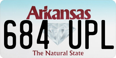 AR license plate 684UPL