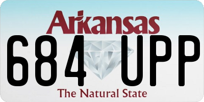 AR license plate 684UPP