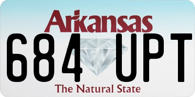 AR license plate 684UPT