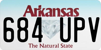 AR license plate 684UPV