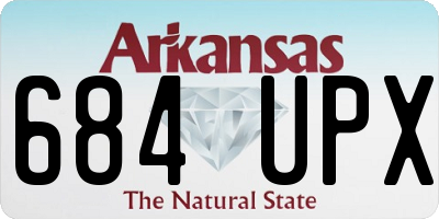 AR license plate 684UPX