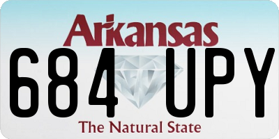 AR license plate 684UPY