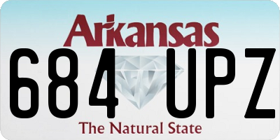 AR license plate 684UPZ