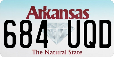 AR license plate 684UQD