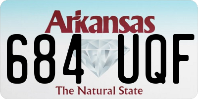 AR license plate 684UQF