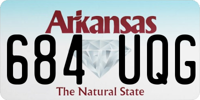 AR license plate 684UQG