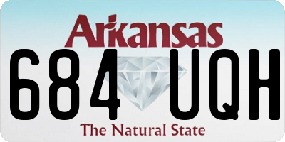 AR license plate 684UQH