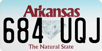 AR license plate 684UQJ
