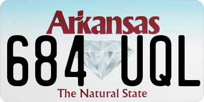 AR license plate 684UQL