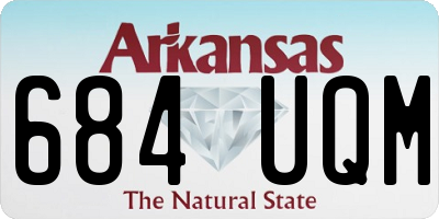 AR license plate 684UQM