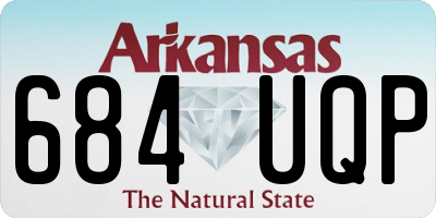 AR license plate 684UQP