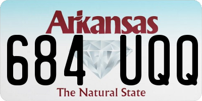 AR license plate 684UQQ