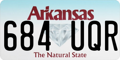 AR license plate 684UQR
