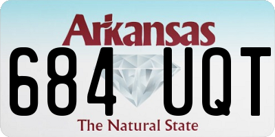 AR license plate 684UQT