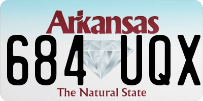 AR license plate 684UQX