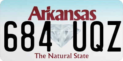 AR license plate 684UQZ