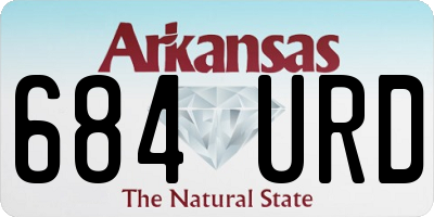 AR license plate 684URD
