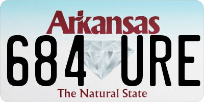 AR license plate 684URE