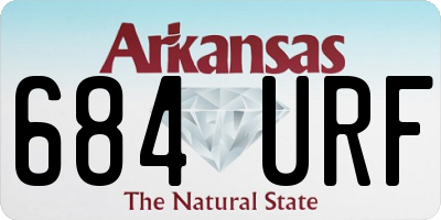 AR license plate 684URF