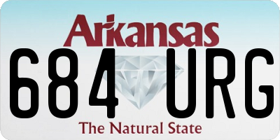 AR license plate 684URG