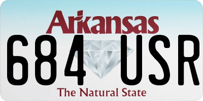 AR license plate 684USR