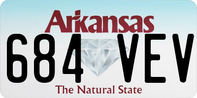 AR license plate 684VEV