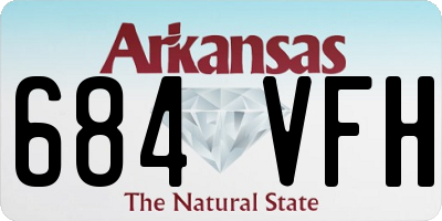 AR license plate 684VFH