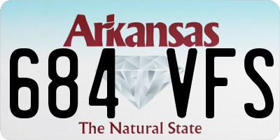 AR license plate 684VFS