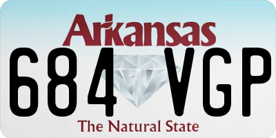 AR license plate 684VGP