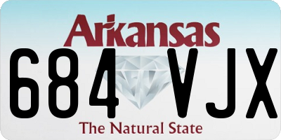 AR license plate 684VJX
