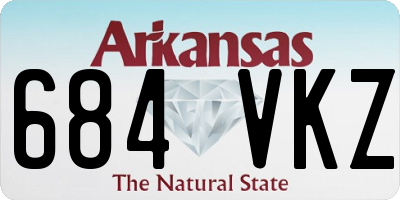 AR license plate 684VKZ