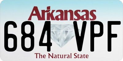 AR license plate 684VPF