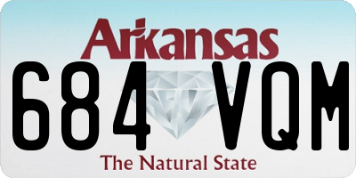 AR license plate 684VQM
