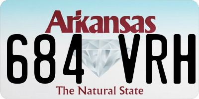 AR license plate 684VRH