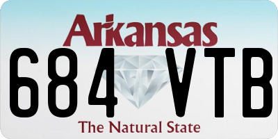 AR license plate 684VTB