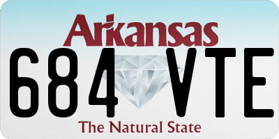 AR license plate 684VTE