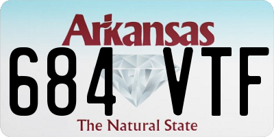 AR license plate 684VTF