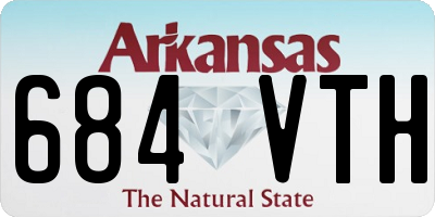 AR license plate 684VTH
