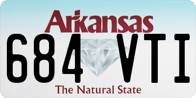 AR license plate 684VTI