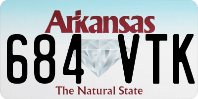 AR license plate 684VTK