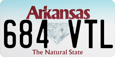AR license plate 684VTL