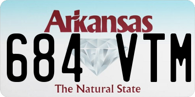 AR license plate 684VTM