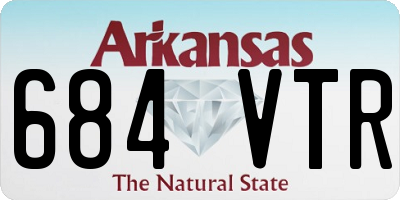 AR license plate 684VTR