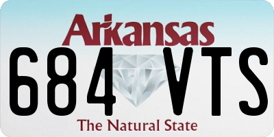 AR license plate 684VTS